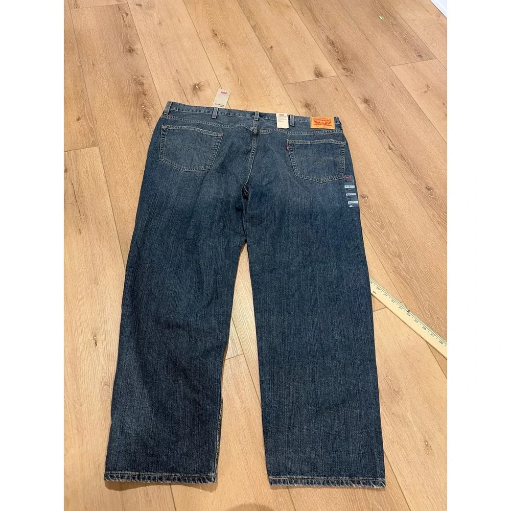 Levis 550 Relaxed Fit Tapered Leg Jeans Mens‎ 48x30 Blue Denim Medium Wash read